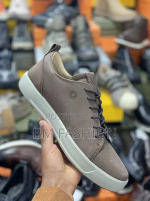 Photo - Ecco Men's Brown Leather Low-Top Sneakers (On Sale)