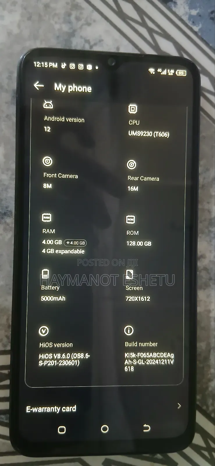 Tecno Spark 10 128 GB Blue