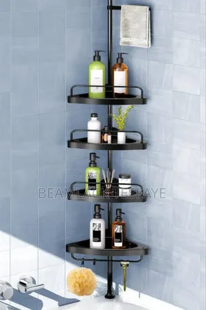 4-tier Corner Shower Caddy Tension Pole