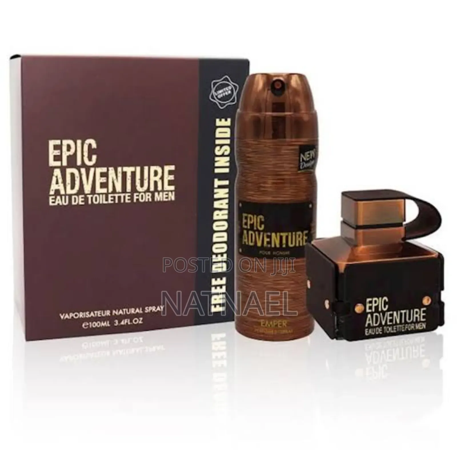 Emper Epic Adventure Edt Eau De Toilette for Men New Sealed 100ml