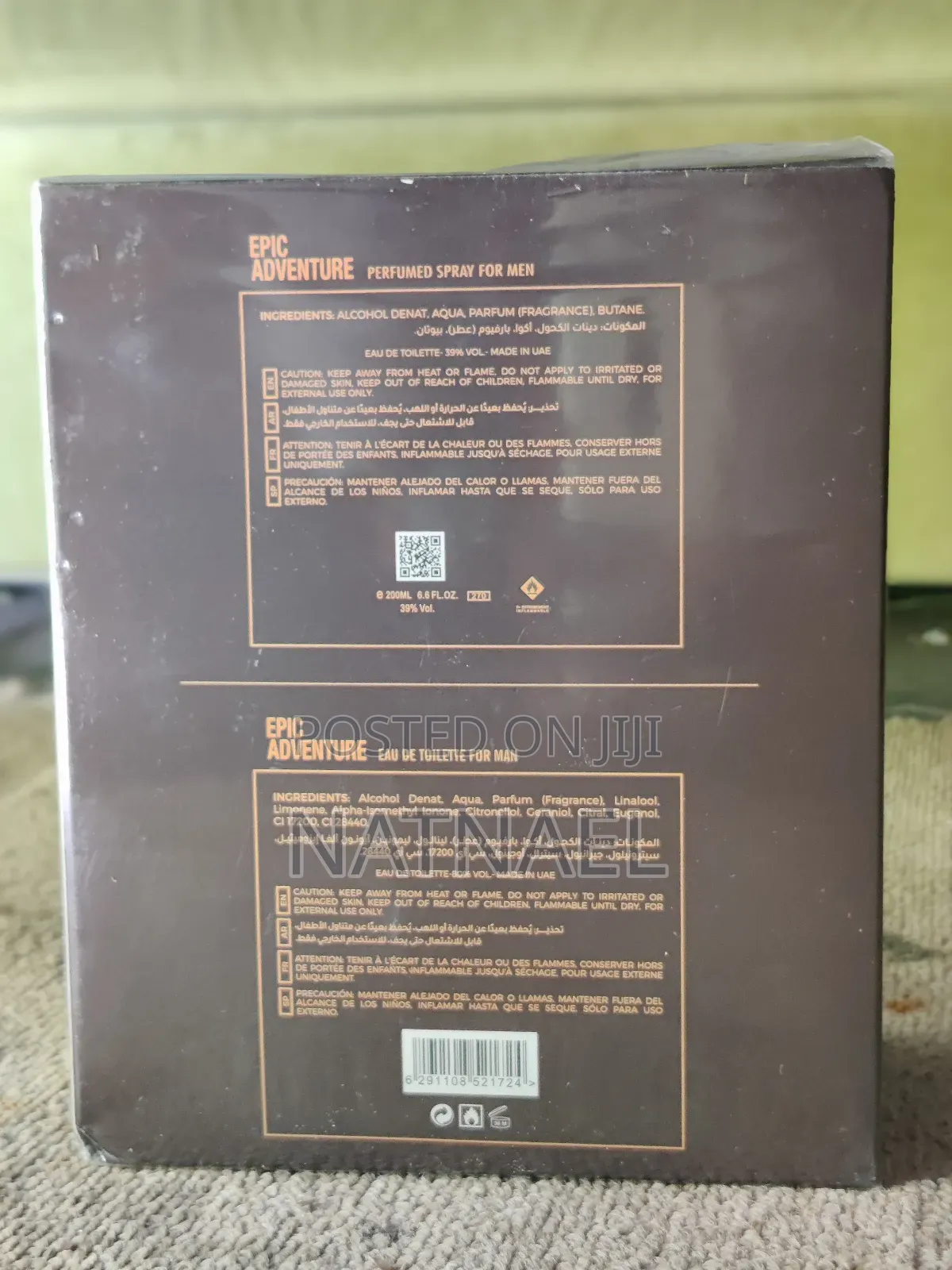 Emper Epic Adventure Edt Eau De Toilette for Men New Sealed 100ml