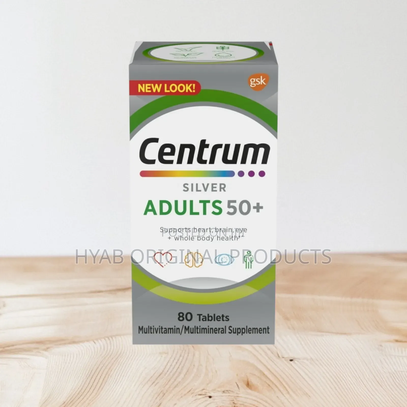 Centrum Silver Multivitamin for Adults 50+, 80tab
