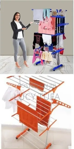 የልብስ ማስጫ (ማድረቂያ) Three Layers of Clothes Hanger