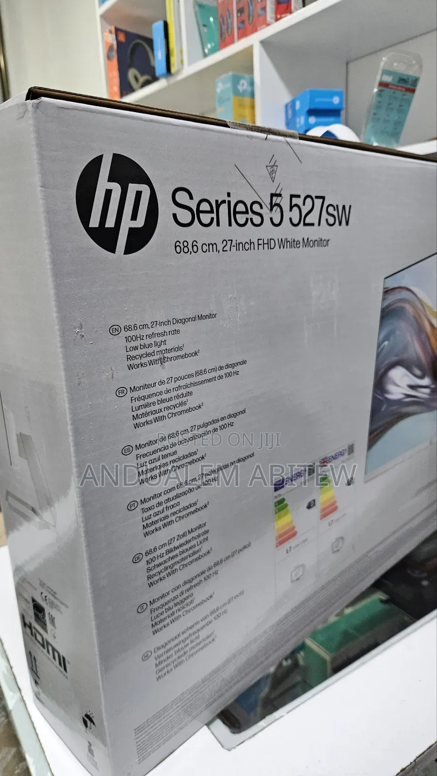 New Hp White Monitor 27 Inch Frameless Monitor
