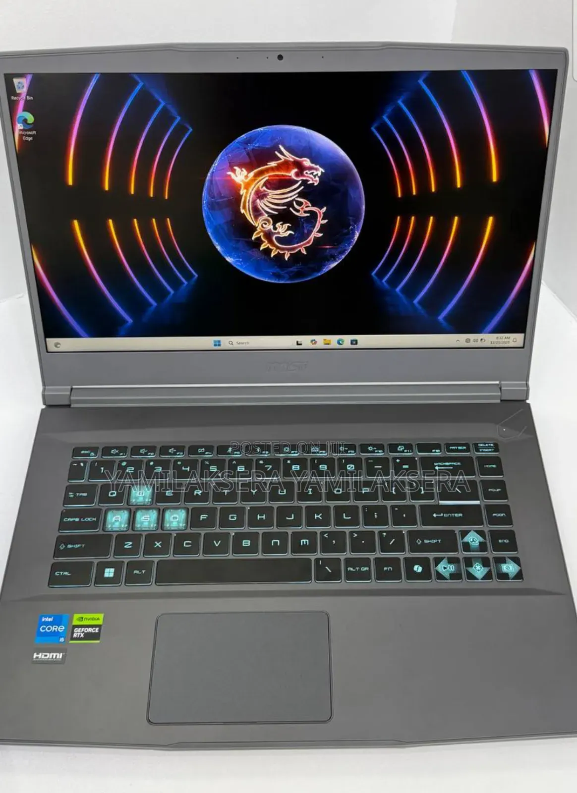 New Laptop MSI GF75 Thin 16GB Intel Core I5 SSD 512GB