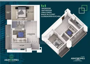 1bdrm Apartment in Abay Homes, Kirkos for sale