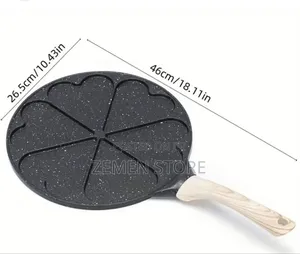 ዘመናዊ የልብ ቅርጽ ያለው መጥበሻ - Heart-Shaped 7-Hole Non-Stick Pan