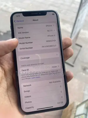 Apple iPhone X 64 GB Black