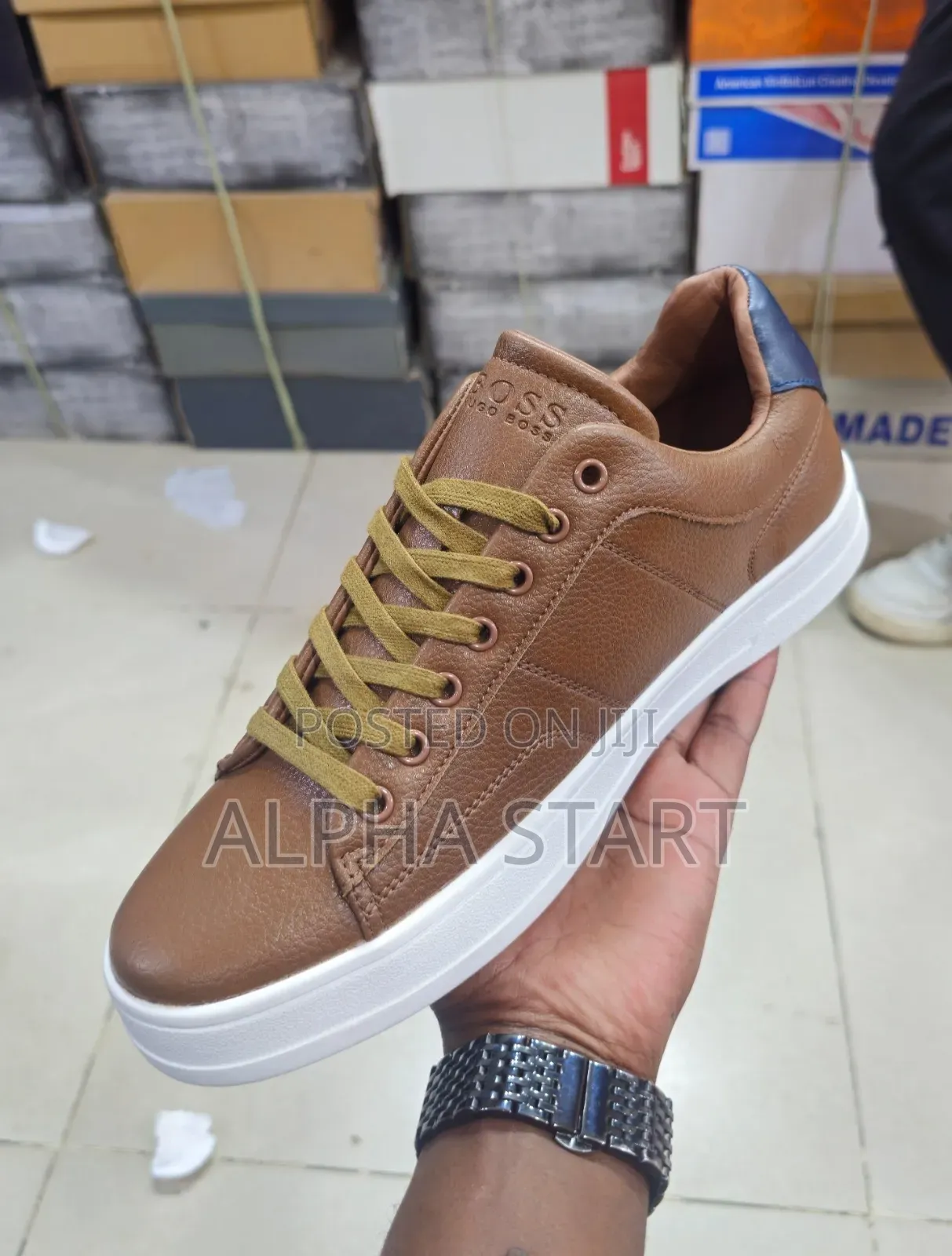 Hugo Boss High Master Quality Flat Shoes Made in Italy