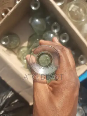 የጠጅ ብርሌ Hand-Blown Glass Bottle,Potentially a Vintage or Antique Piece