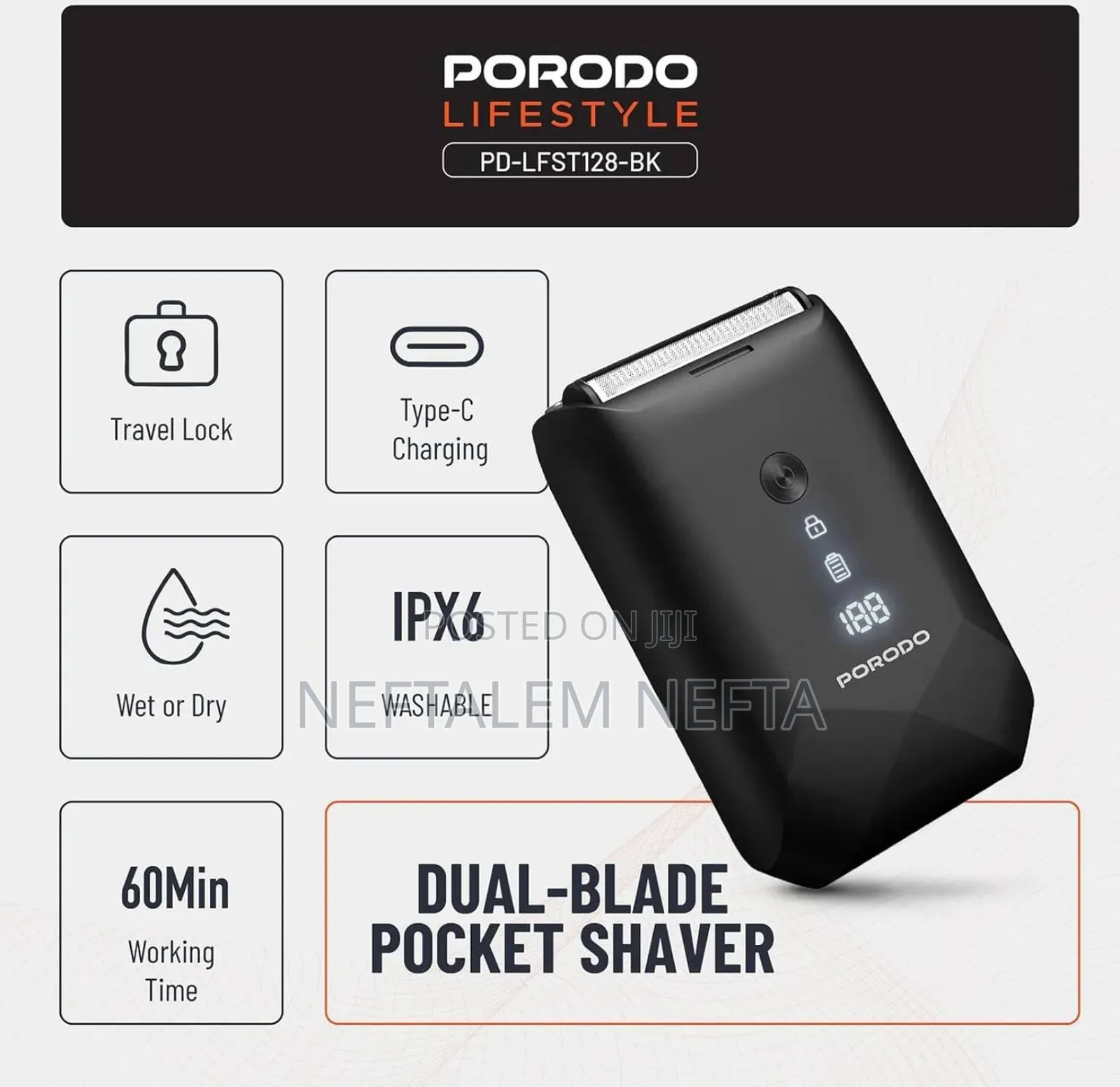 Porodo Dual Blade Pocket Shaver