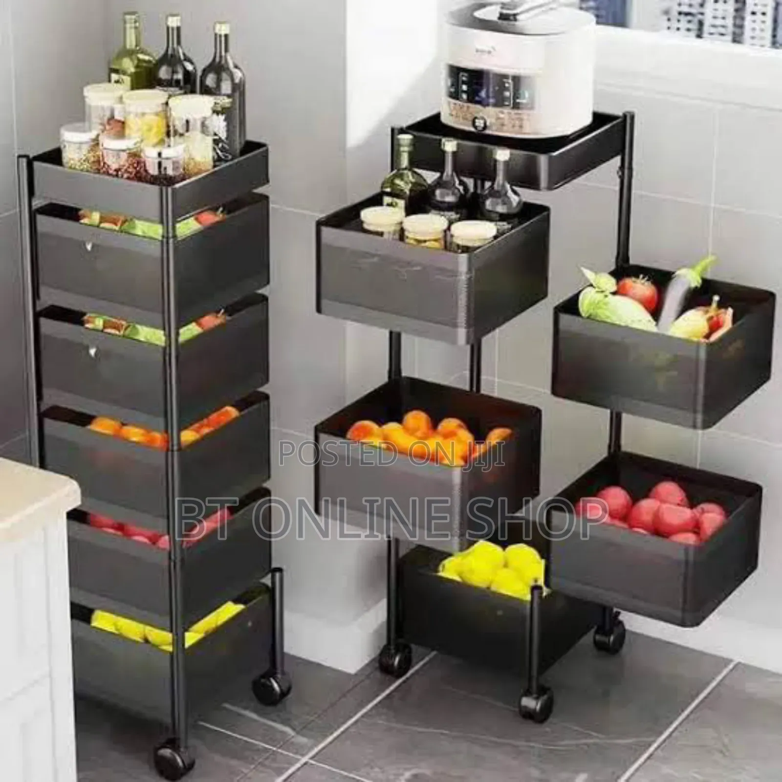 5 Layer Moveable Kitchen Storage Rack