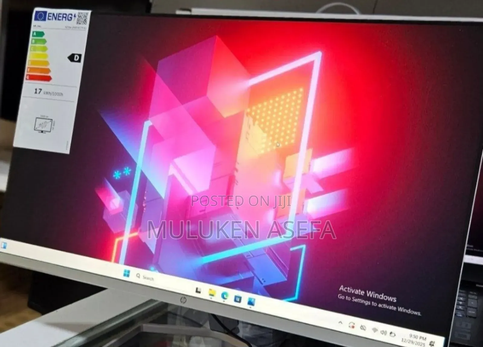 Brand New White Monitor Quantity Available Hp 27" Inch Monito