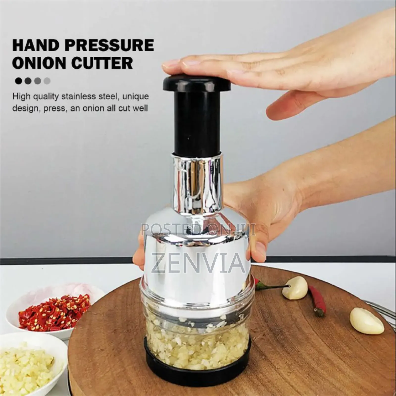 Manual Press Down Garlic Vegetables Chopper