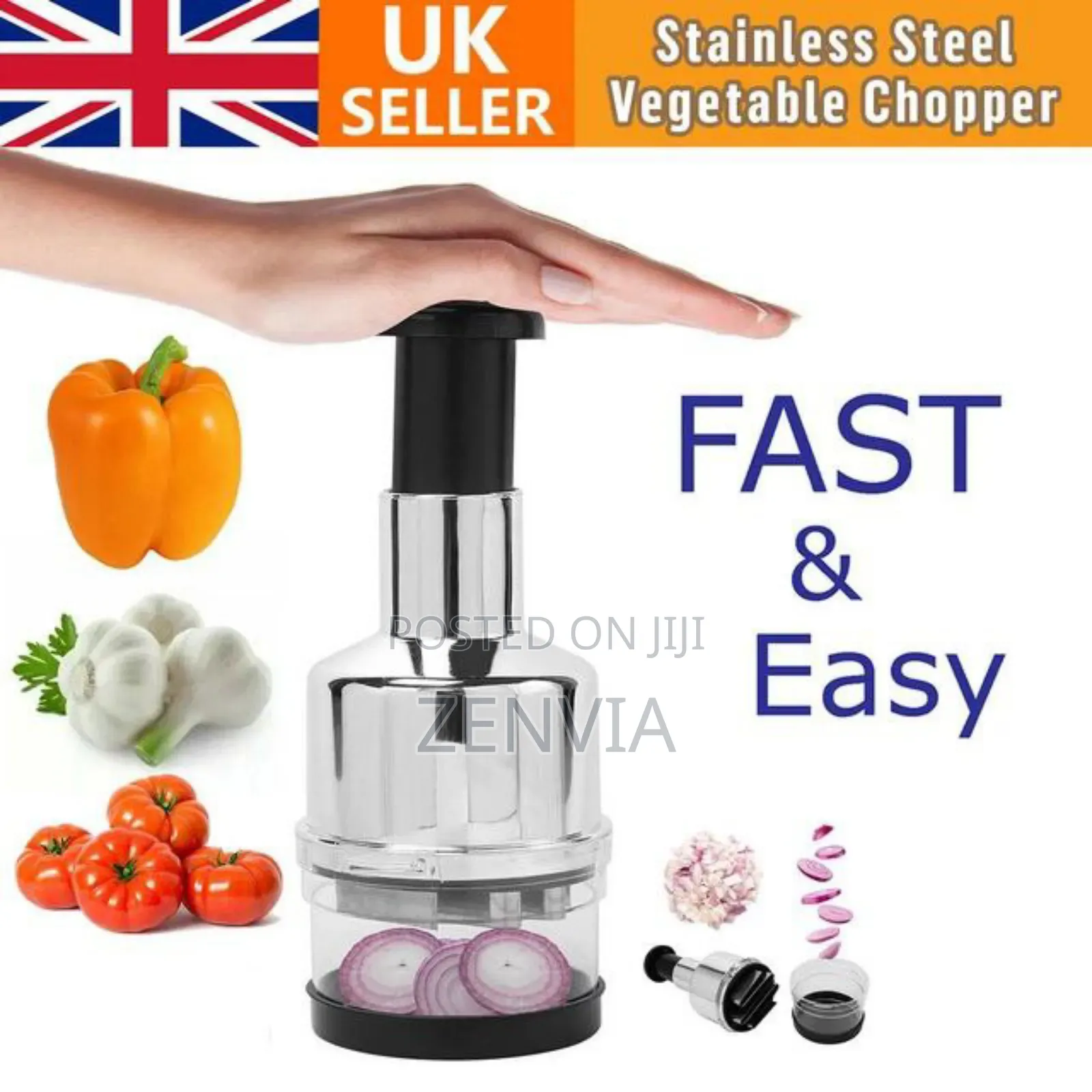 Manual Press Down Garlic Vegetables Chopper