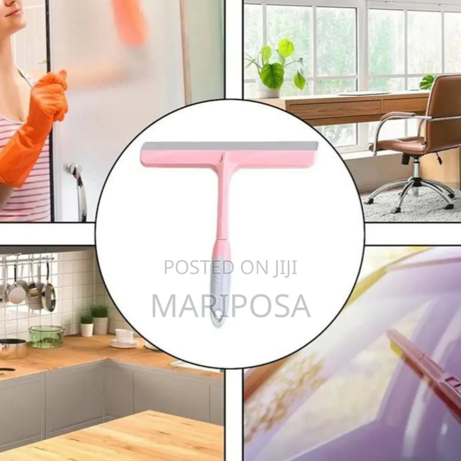 Non-slip Hand-held Plastic Squeegee