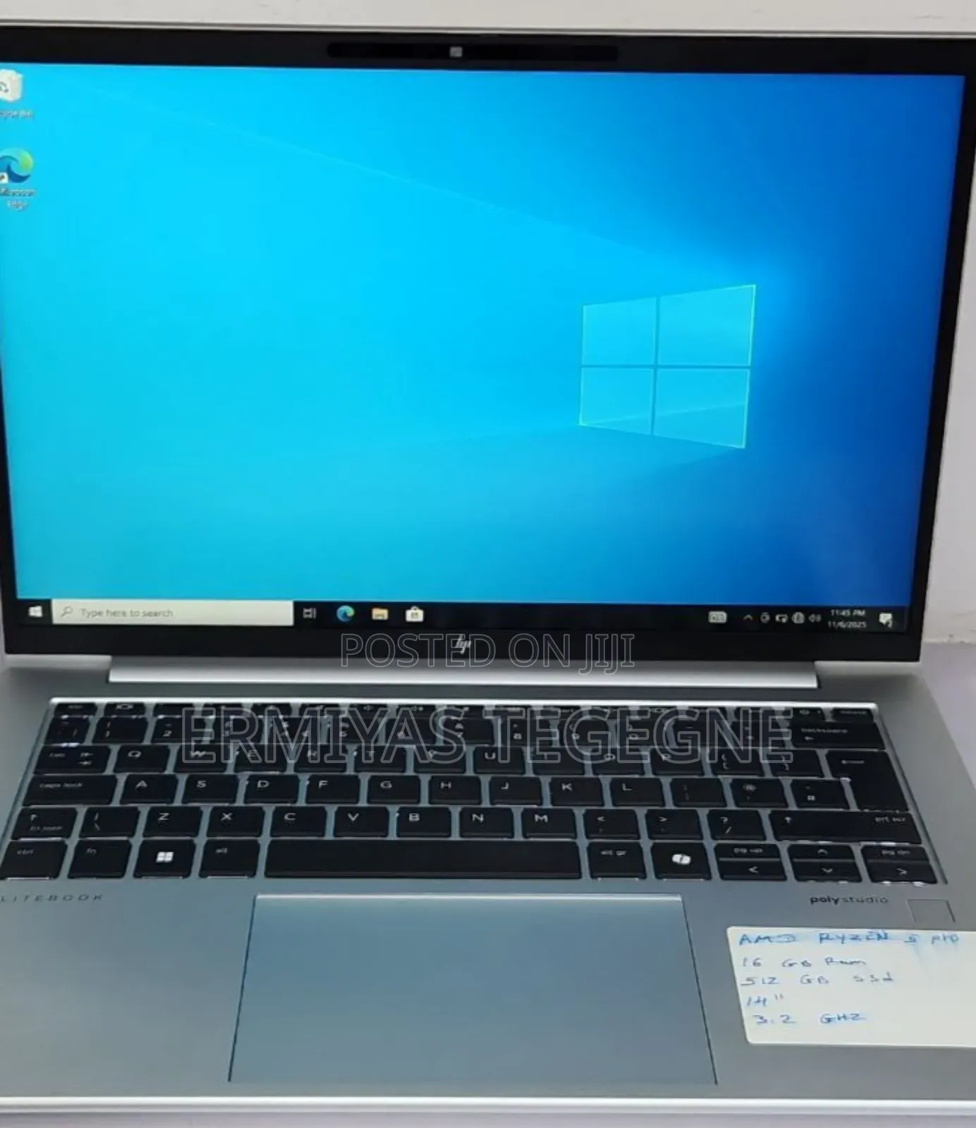 New Laptop HP EliteBook 840 16GB AMD Ryzen 5 SSD 512GB