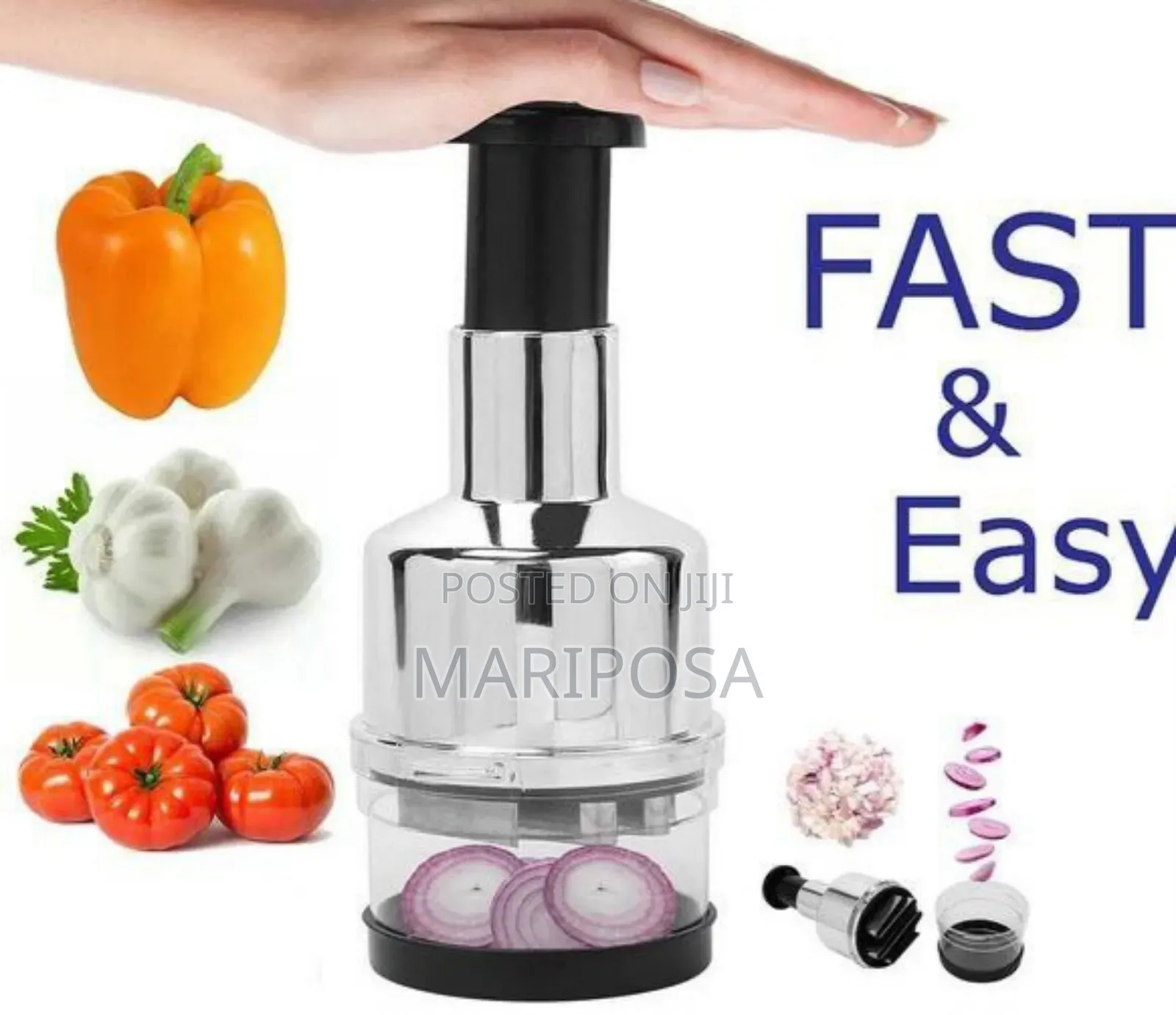 Manual Press-down Garlic And Vegetable Chopper