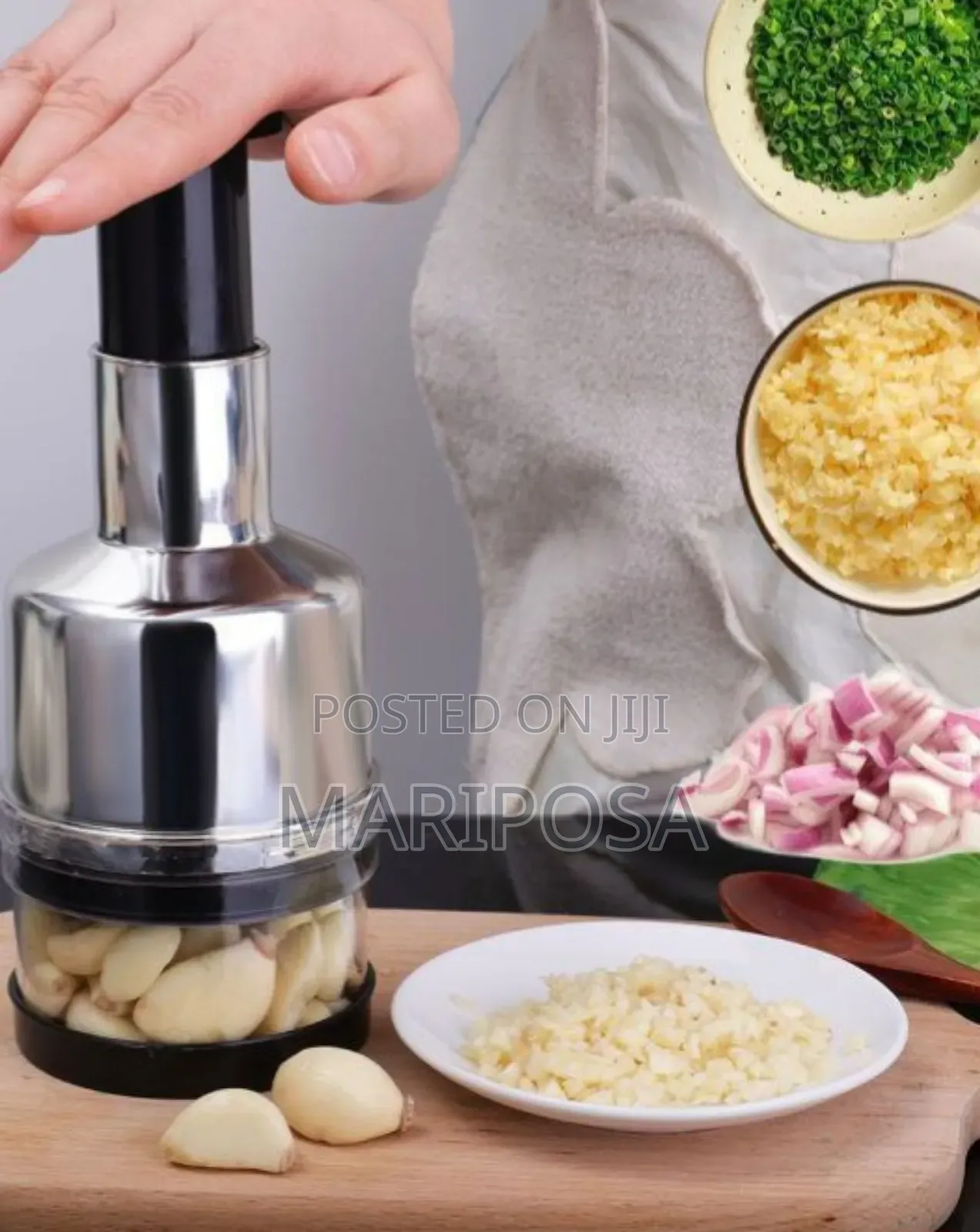 Manual Press-down Garlic And Vegetable Chopper