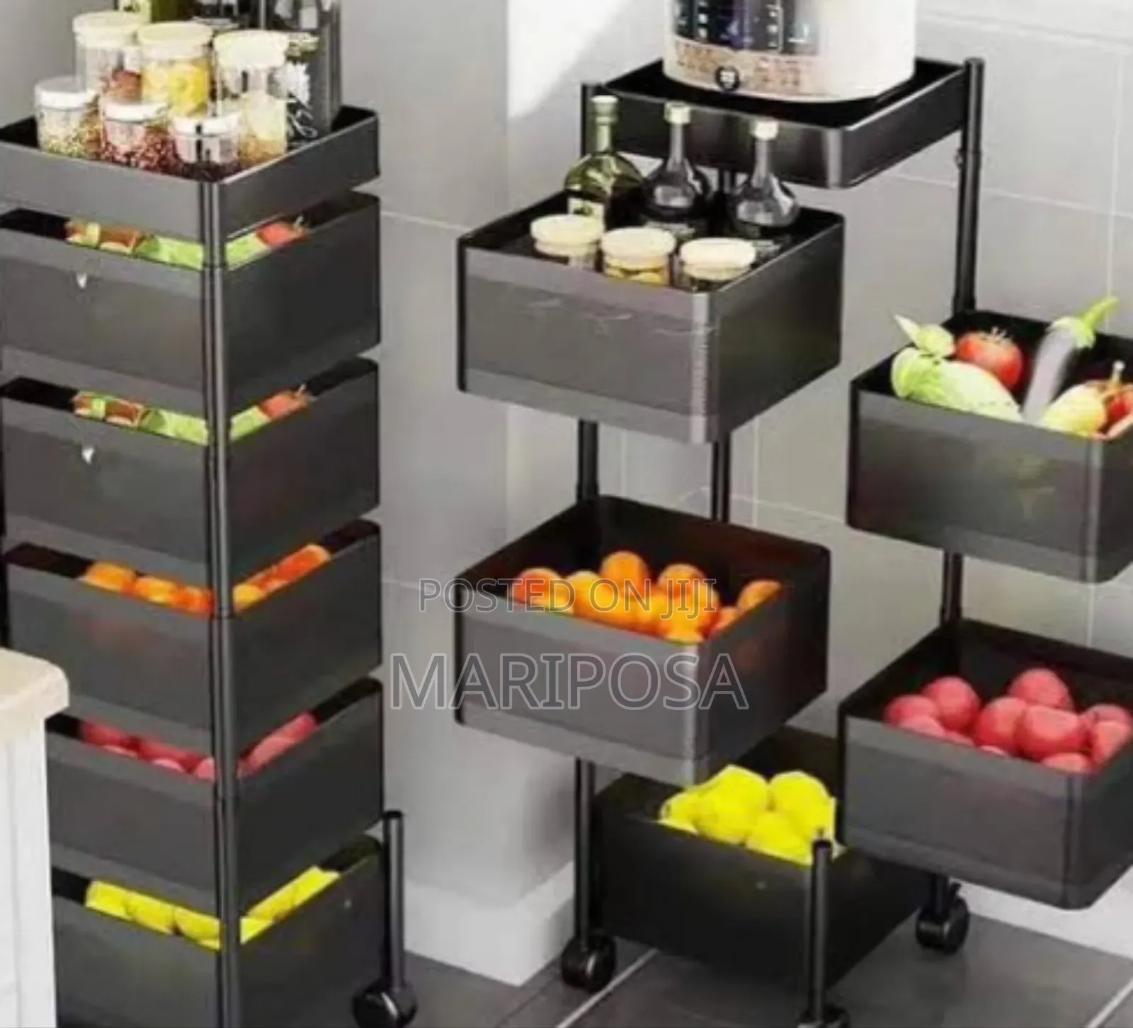 5 Layer Movable Storage Kitchen Rack