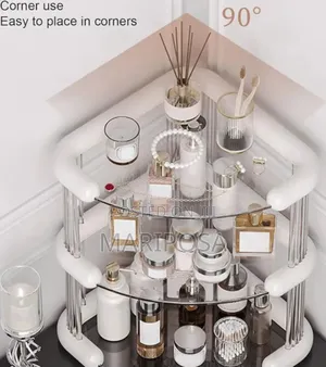 3 Tiers Corner Cosmetics Storage Shelf