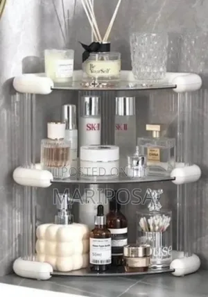3 Tiers Corner Cosmetics Storage Shelf