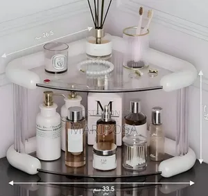 3 Tiers Corner Cosmetics Storage Shelf