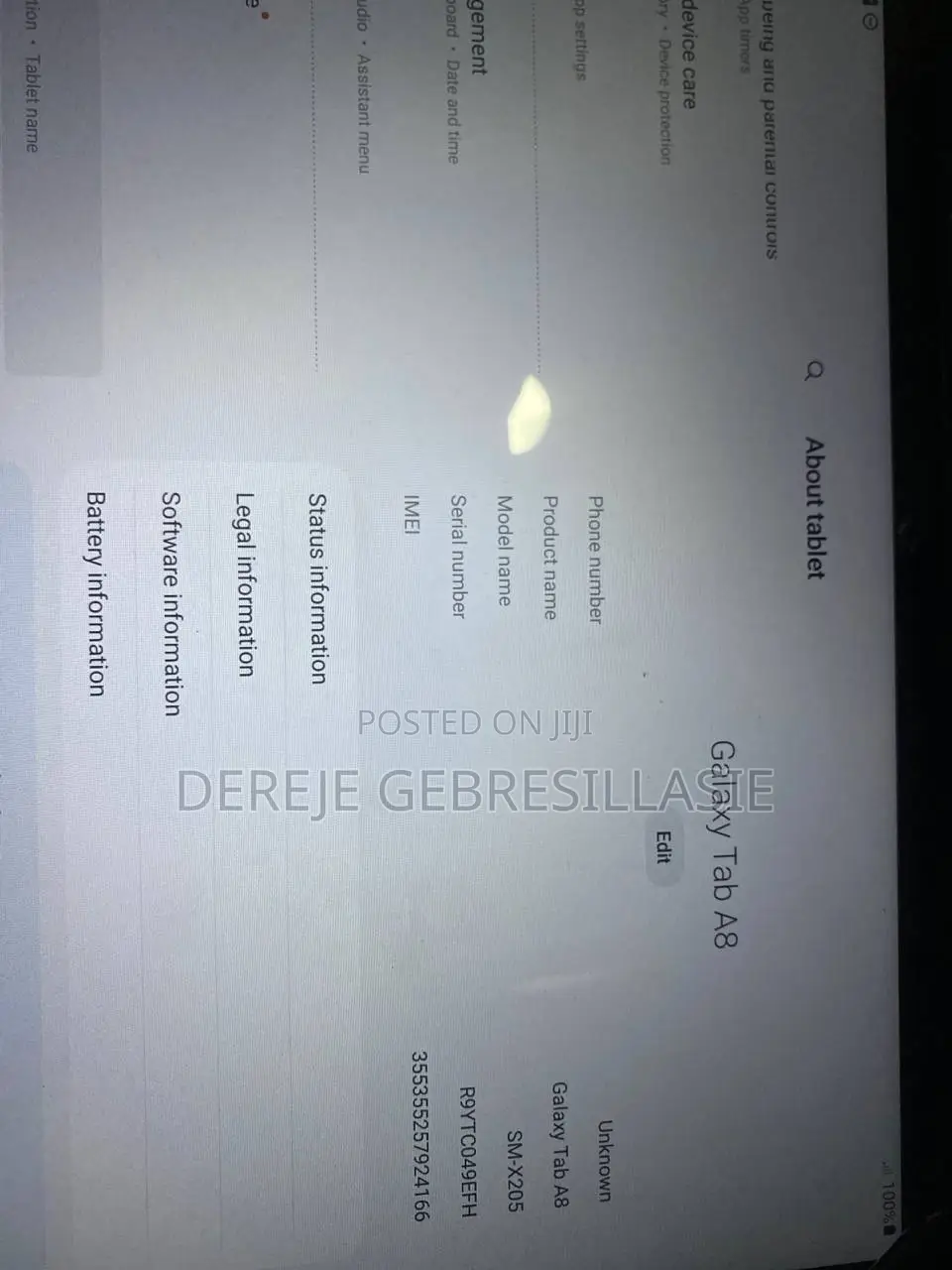 New Samsung Galaxy Tab A8 10.5 (2021) 64 GB Black