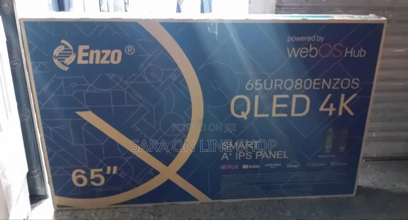 ♧♧Enzo 65" Qled Webos Hub Smart Tv New Model Free Delivery