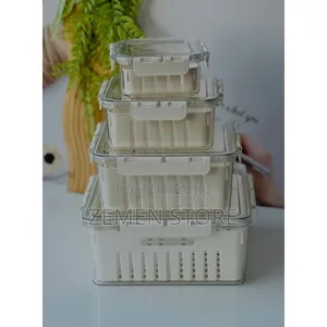 Photo - ዘመናዊ የፍሪጅ ምግብ ማስቀመጫ - Refrigerator Food Storage Box Set