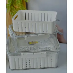 ዘመናዊ የፍሪጅ ምግብ ማስቀመጫ - Refrigerator Food Storage Box Set