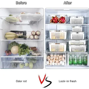 ዘመናዊ የፍሪጅ ምግብ ማስቀመጫ - Refrigerator Food Storage Box Set
