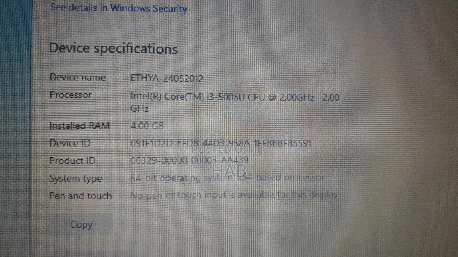 Laptop HP 250 G5 4GB HDD 512GB