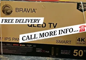 ●Bravia 50" Qled Smart Webos Tv New 2025