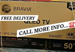 ●Bravia 50" Qled Smart Webos Tv New 2025