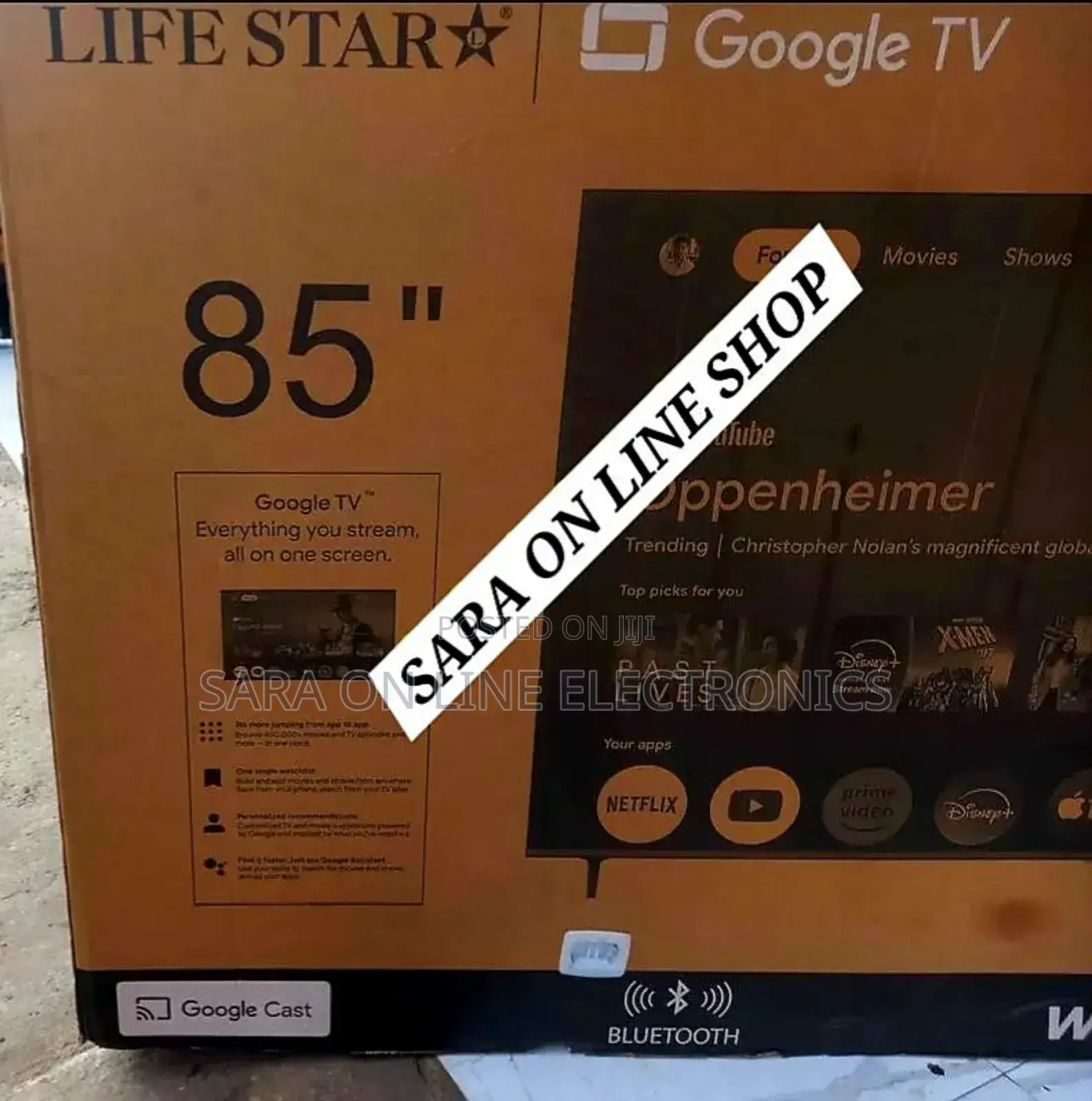 Life Star 85" Google Smart Tv New 2025 Model