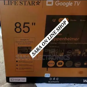 Life Star 85" Google Smart Tv New 2025 Model Free Delivery 10_years