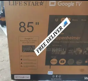 Life Star 85" Google Smart Tv New 2025 Model Free Delivery 10_years