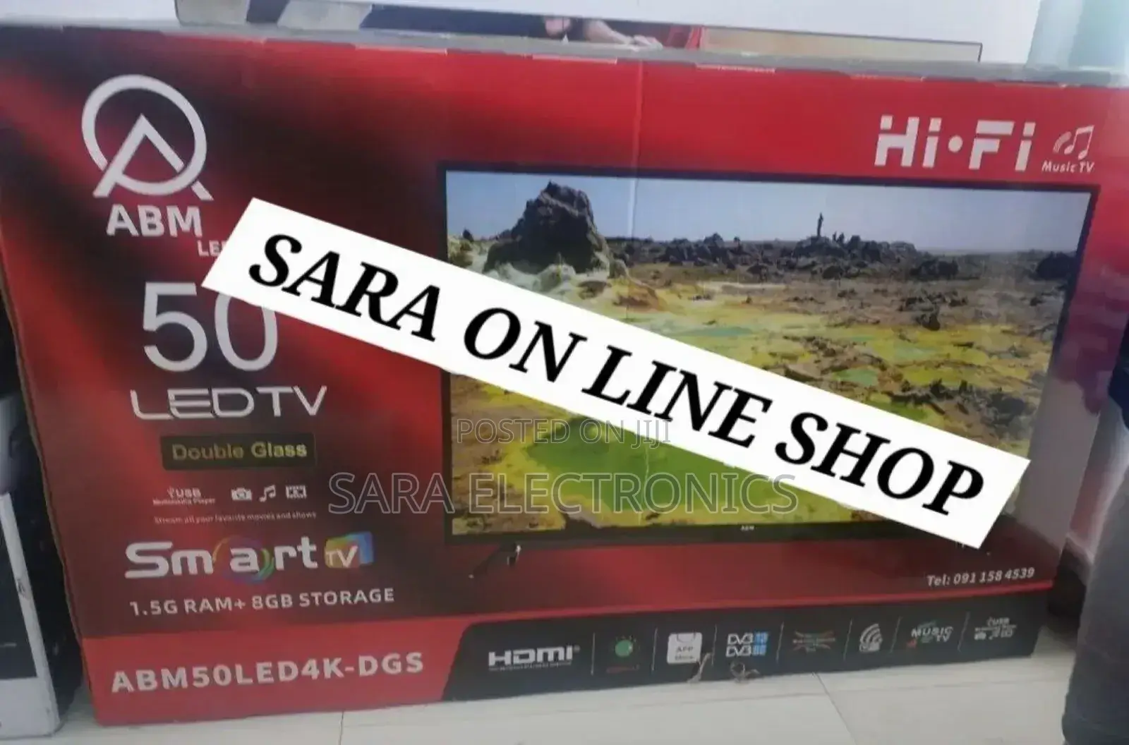 Abm 50" Led Smart Android Tv 10year Warranty