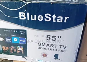 □Blue Star 55" Led Double Glass Tv ◆ 10year Warranty ■