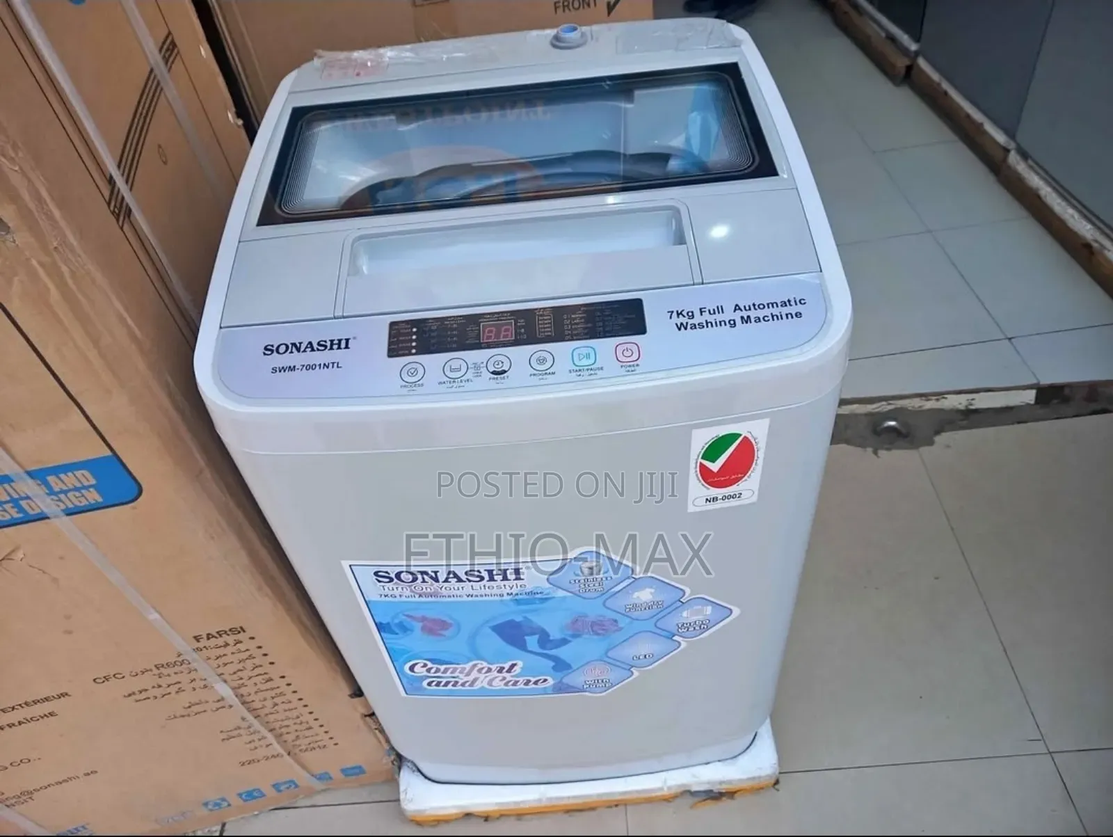 Sonashi 7kg Automatic Washing Machine – Compact | Original | Energy