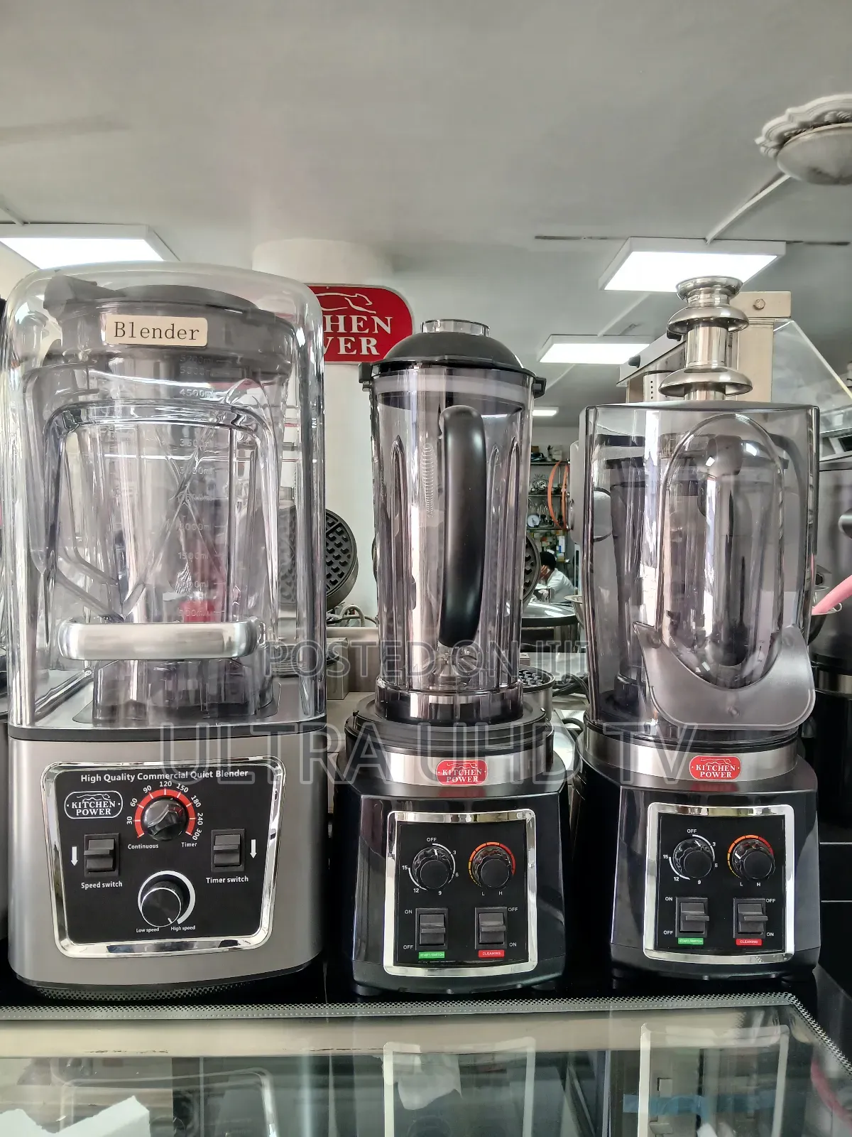 Kitchen Power" Commercial Blenders.