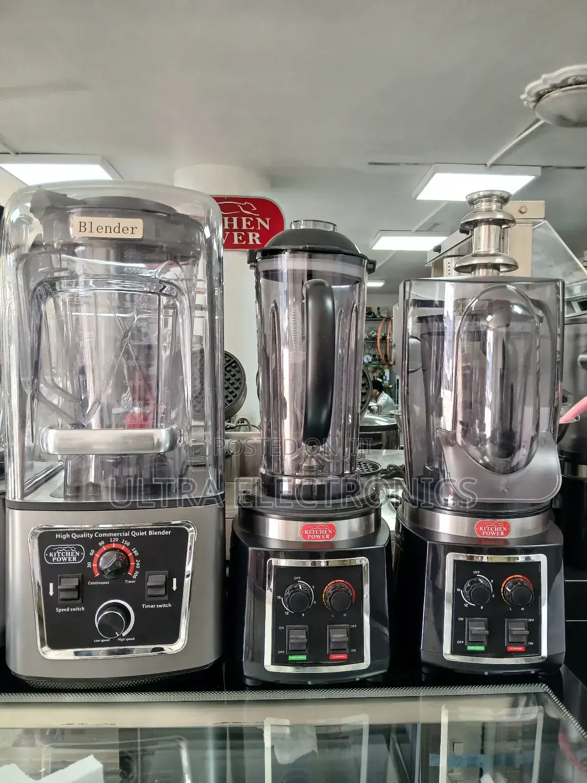 Kitchen Power" Commercial Blenders.