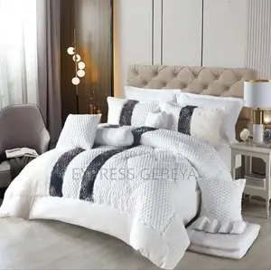Quality 10pcs Comforter Set ጥራት ያላቸው የፈር ኮምፈርት ከዱባይ ይዘንላቹ መጥተናል