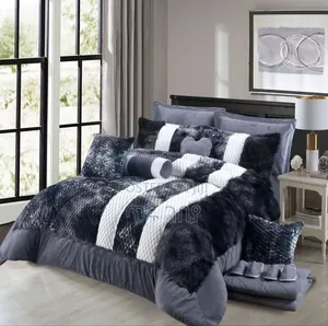 Quality 10pcs Comforter Set ጥራት ያላቸው የፈር ኮምፈርት ከዱባይ ይዘንላቹ መጥተናል