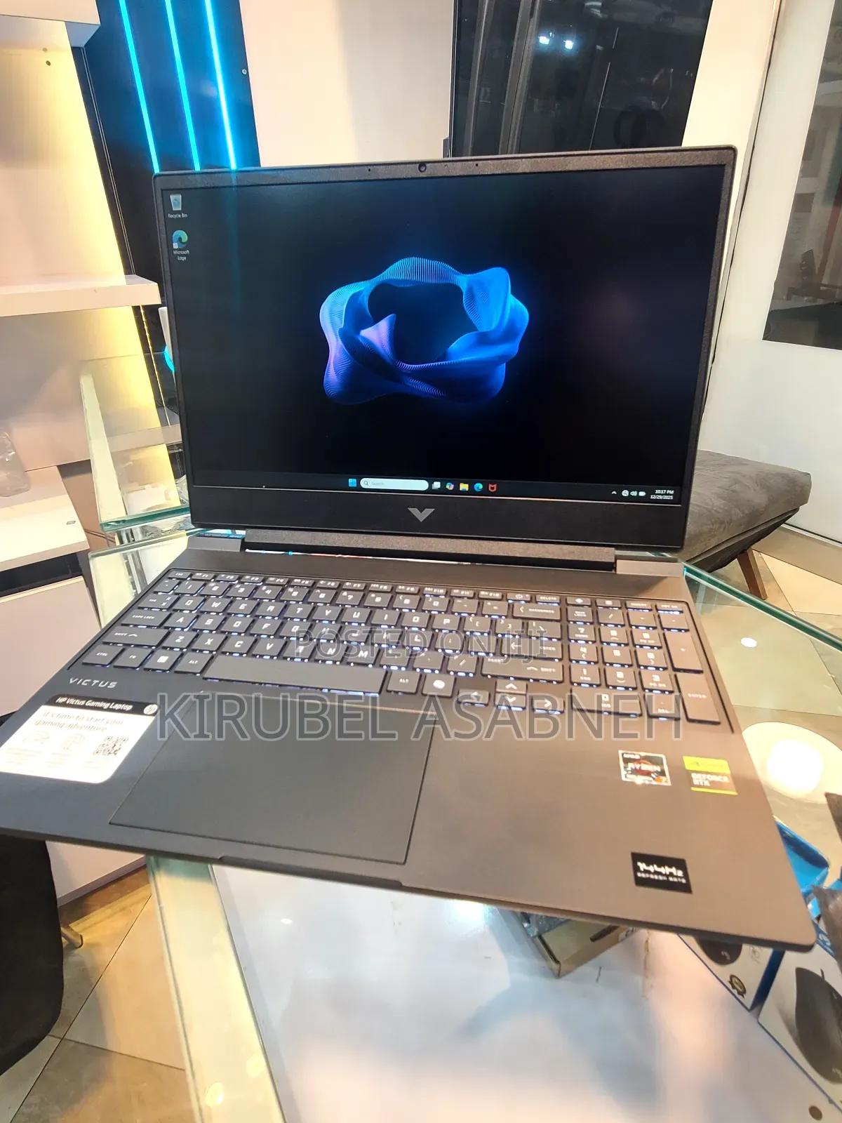 New Laptop HP Victus 15 16GB AMD Ryzen 7 SSD 512GB