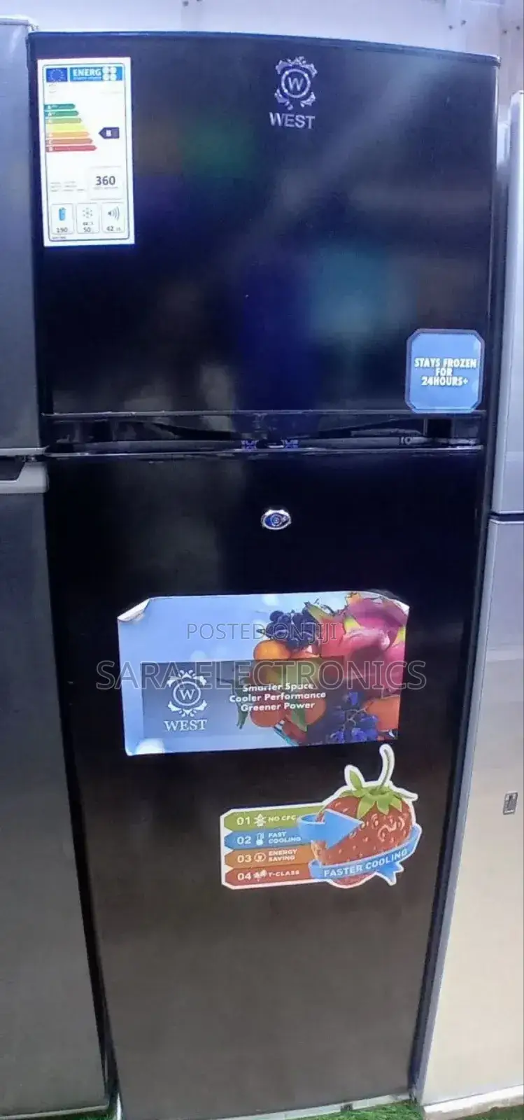 West 410 Liters ▩ Orignal Refrigerator Free Delivery Full Black