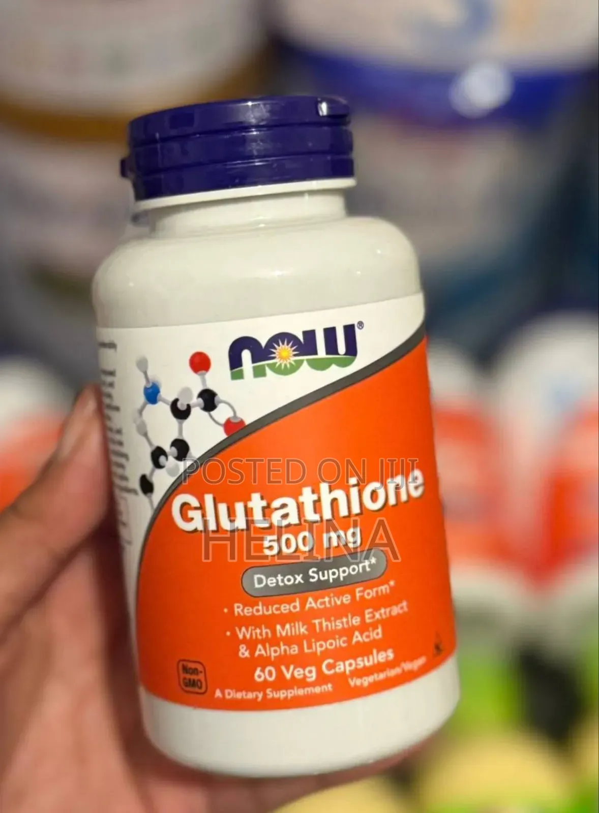 Glutathione 500mg 60 Veg Capsules Original From Usa