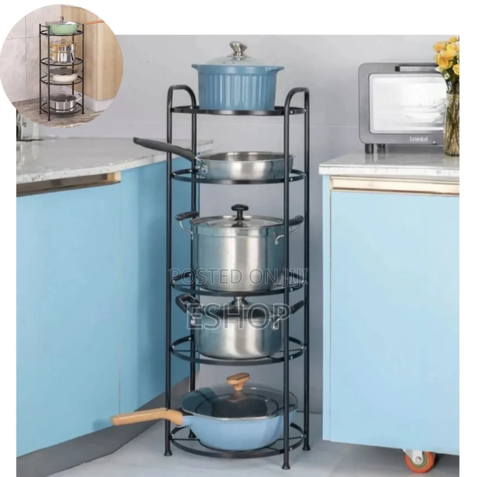 5-tier Bakers Rack Style Storage Cart