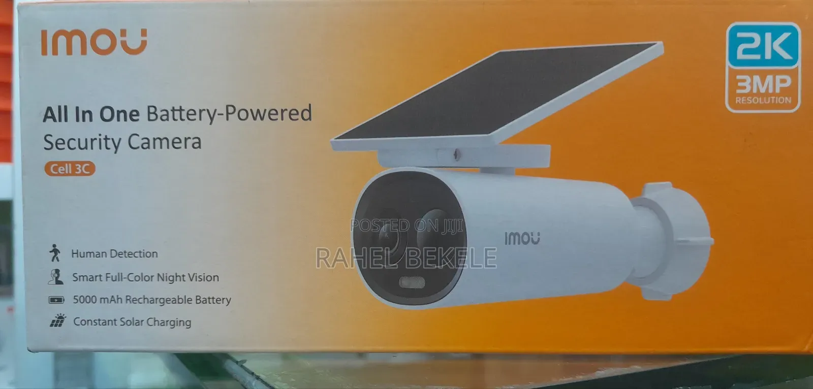 Imou Cell 3c All-in-One Battery-Powered Security Camera.